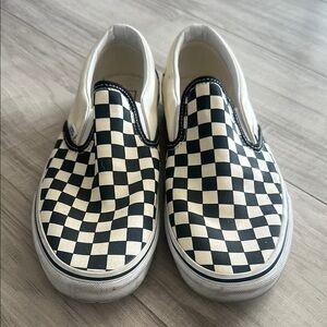 Men’s Vans Checkered Slip-On Shoes - Black and White size 11